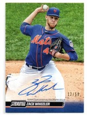Zack Wheeler 2014 Stadium Club "Autograph Rainbow" #SCAZW  # 12/50 / Phillies