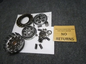 1987 YAMAHA YZ490 CLUTCH BASKET INNER HUB BOSS PRESSURE PLATE DISCS - Picture 1 of 6