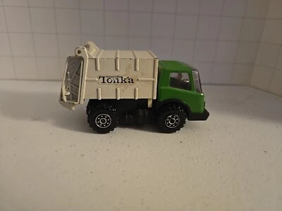 Vintage Mini Tonka Trash Garbage Truck Green & White Japan 4" Steel - Image 1 of 4