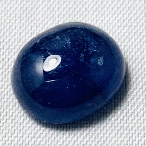 Echter Grosser Blauer Ovaler Saphir Cabochon 7.6ct 11.7x10mm - Bild 1 von 1