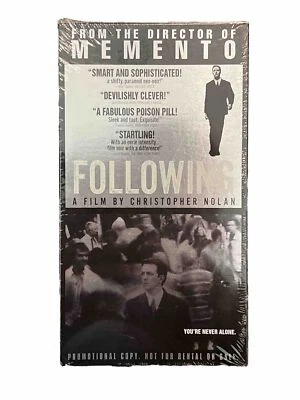 Following (VHS) Screener / Promo - Christopher Nolan Rare HTF (factory Seal) - Image 1 of 3