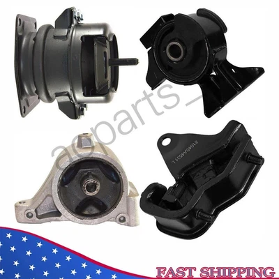 Гидравлическое крепление двигателя и трансмиссии 4 шт. с вакуумным штифтом 03–06 для Acura MDX 3,5 л - Изображение 1 из 4