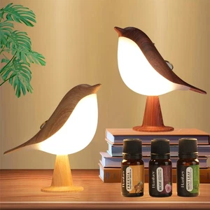 2 Pack Bird LED Table Lamp Touch Sensor Bedside Aroma Lamps with 3 Level Brig... - Picture 1 of 7
