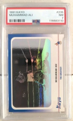 1991 Kayo #235 Muhammad Ali Hologram SP Card PSA 7 NM BOXING HOF - Image 1 of 2