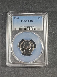 1960 U.S. Jefferson Nickel - PROOF - PR66 (PCGS) stk#7635 - Picture 1 of 8