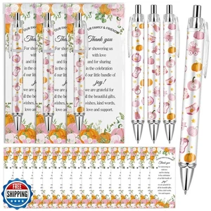 50 Set Bomboniere Baby Shower Piccola Zucca Baby Shower Penne Regali Bulk Autunno Ba - Foto 1 di 5