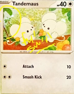 Tandemaus Paldea Evolved Pokémon TCG 167/193 Pokemon Cosmos Holo PROMO - Picture 1 of 3