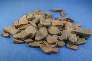 BROWN Frost Beach Sea Glass (1 pound) tumbled Glass / mermaid's tears - mosaic - Picture 1 of 2