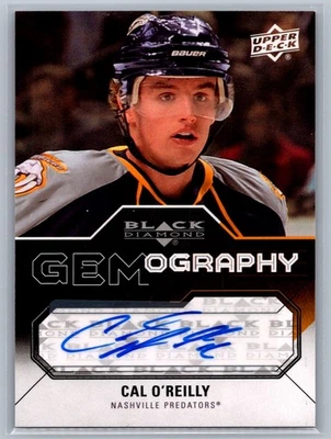 Cal O'Reilly 2011-12 Upper Deck Black Diamond Gemography Autograph #GEM-CO - Image 1 of 2