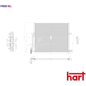 CONDENSER AIR CONDITIONING 606 063 FOR BMW N46B20B 2.0L 4cyl X3 E83 N52B25 2.5L - Picture 1 of 9