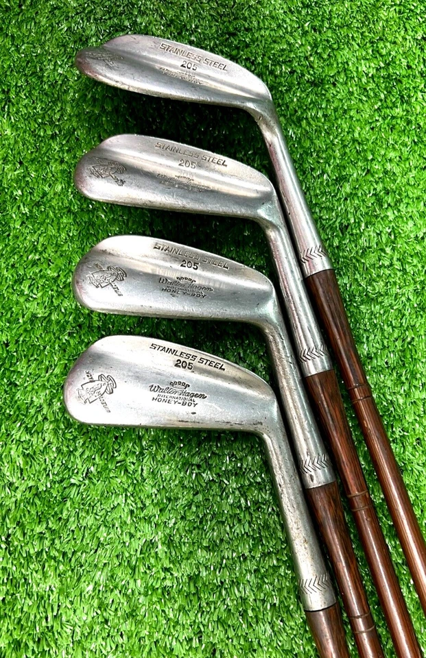 Juego de Hierro Walter Hagen Honey-Boy Biflector Back 205 Todo Original Nogal Foto 1 de 4