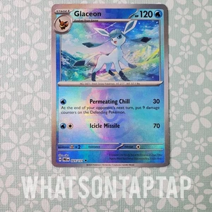 Pokemon Card Glaceon 025/131 Master Ball Holo Rare Prismatic Evolutions LP - Picture 1 of 2