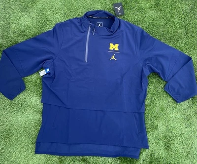 Men’s 4XL | Jordan X Michigan Wolverines X Nike Shield 1/4 Zip | NCAA | PE - Image 1 of 4