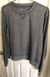 Rhoback Pace Performance Crew Long Sleeve Shirt Men’s Medium Heather Gray - Picture 1 of 4