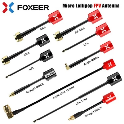 FOXEER FPV Antenna Micro Lollipop Gain 5.8G 2.5dBi Omni LHCP/RHCP for RC Drone - image 1 of 4