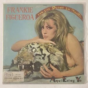 FRANKIE FIGUEROA CON TITO PUENTE -  AQUI ESTOY YO - 1977 MEX LP AUTOGRAPHED - Picture 1 of 5