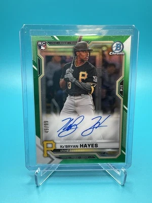 2021 Bowman Chrome - Ke’Bryan Hayes - RC Green Auto /99 - Image 1 of 3