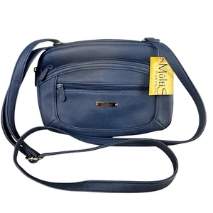 MultiSac Reißverschluss Dreifachfachfach Umhängetasche Kiesel Blau Organizer Reise Neu mit Etikett - Bild 1 von 19