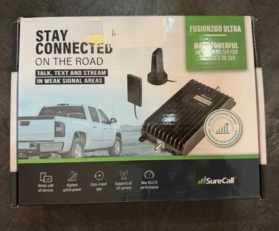 SureCall Fusion2Go XR Vehicle Cell Phone Signal Booster for Car Truck SUV NEW - image 1 of 4