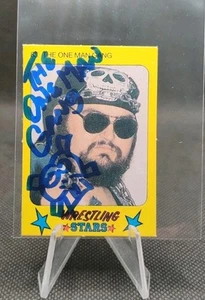 1986 Monty Gum Wrestling Stars #83 The One Man Gang Auto Wrestling Card - Picture 1 of 2