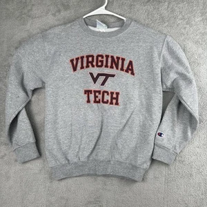 Champion Sweatshirt Kids Youth Medium 8 Virginia Tech Fleece - Picture 1 of 16