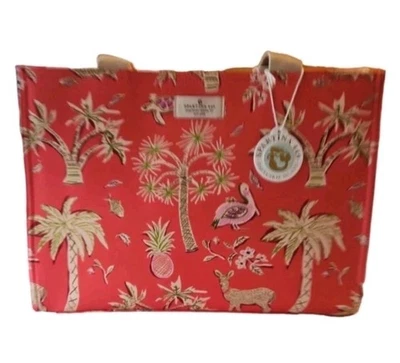 Bolso Shopper Grande Spartina 449 Lowcountry Fauna Rojo Nuevo Con Etiquetas Foto 1 de 4