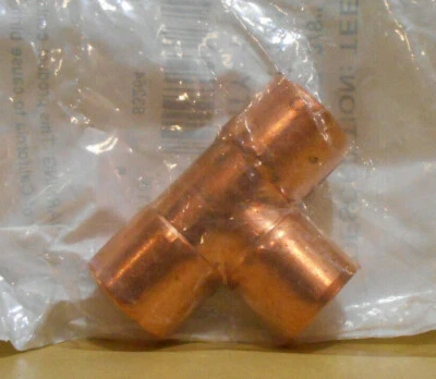 Lot of 10 Copper Tees 3/8" CXCXC Mueller Industries
