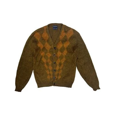 Vintage Van Heusen Argyle Mohair Cardigan - Image 1 of 4
