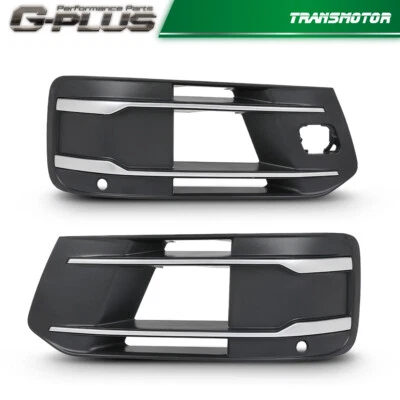 Fit For 2016-2019 Audi Q7 Front Bumper Fog Light Grille Cover Bezel Insert Foto 1 de 4