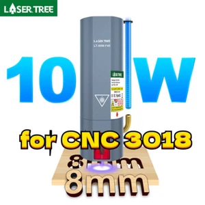 Módulo láser profesional de 10 W para grabadora CNC 3018 PRO máquina herramienta de corte de madera - Imagen 1 de 15