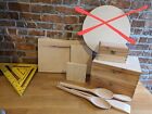 Bundle Pyography Craft Blank - Section Boxes / Birch Ply / Pine / sycamore Etc