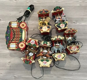 MR. CHRISTMAS HOLIDAY CAROUSEL 6 HORSES CIRCUS ORGAN MUSICAL ORNAMENT -FREE SHIP - Picture 1 of 6