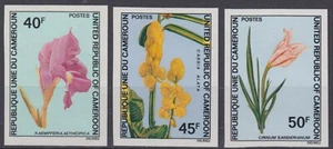 CAMEROUN : NON DENTELE FLEURS N° 530/532 NEUFS ** GOMME SANS CHARNIERE - Picture 1 of 1