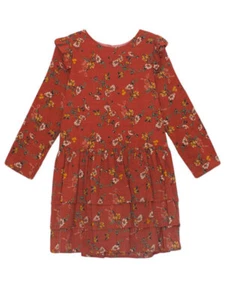 Mabel + Honey NWT Fall Floral Dress Toddler and Girls 2T-8 - Picture 1 of 3