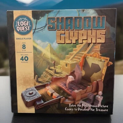Shadow Glyphs Logic Puzzle Board Game | LogiQuest Puzzle Adventure Game Ages 8+ - Image 1 of 4