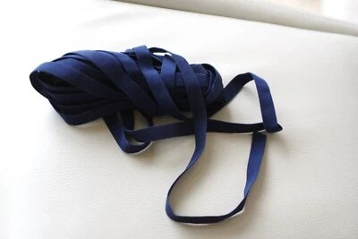 élastique bleu marine 15 mm - loisirs créatifs couture - prix de  1 m - vintage - Photo 1/2