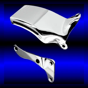 Soporte de alternador cromado para bloque pequeño Chevy 305 350 400 1976 a 86 largo WP - Imagen 1 de 1