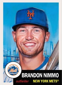 TOPPS BASEBALL MLB LIVING SET CARD NEW YORK METS BRANDON NIMMO #596 - Picture 1 of 1