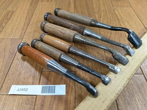 Japanese vintage chisel tataki Nomi Japan Old Vintage 9.13.14.15.15.24mm JJ452 - Picture 1 of 16