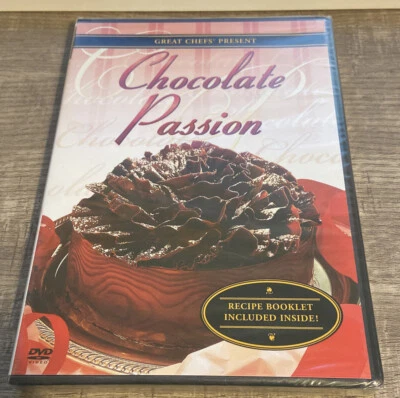 NEW & SEALED ~ GREAT CHEFS PRESENT CHOCOLATE PASSION DVD ~ RECIPE BOOKLET - Image 1 of 2