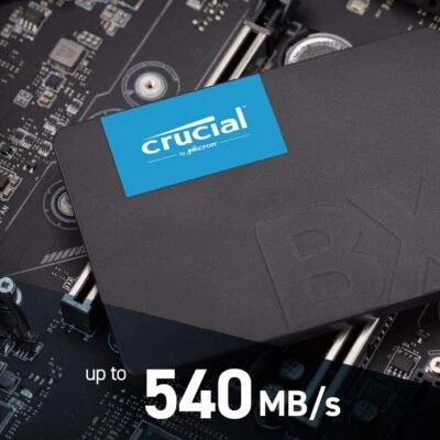 Crucial BX500 500GB SSD Hard Disk 2.5" SATA CT500BX500SSD1 Interno Pc Laptop - Immagine 1 di 4