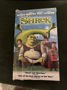 VHS Shrek Special Edition Ogre 2001 Tape Mike Myers Eddie Murphy Cameron Diaz - Picture 1 of 2