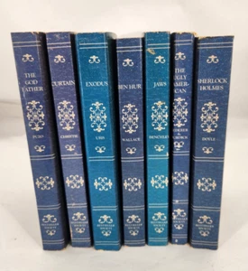 vintage 1970's bestseller society paperbacks lot of 7, Jaws, Ben Hur, Exodus... - Bild 1 von 10