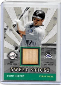 JUEGO DE PUNTO DULCE TODD HELTON 2004 CUBIERTA SUPERIOR BATE USADO #/199 - Imagen 1 de 1