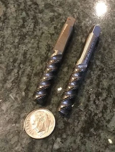 2 lighty used helicoil taps spiral flute 1/4-28 1/4 28 gH3 STI NF mixed  thread - Picture 1 of 4