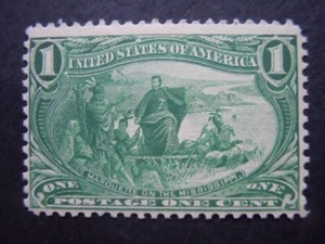 #285 1c c Trans-Mississippi Expo Issue MNH OG CV $75 #2 "Includes New Mount" - Picture 1 of 3