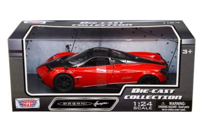 Pagani Huayra Rojo con Ruedas Negras Modelo Diecast 1:24 - Motormax 79312CRD~ Foto 1 de 3