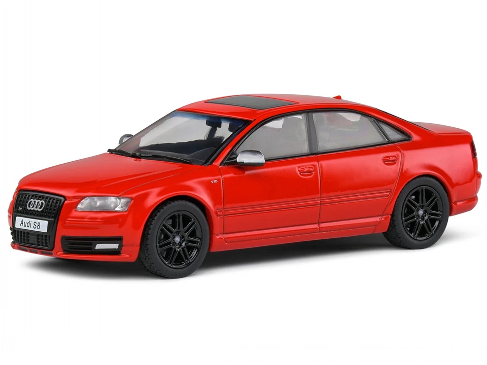 Audi S8 D3 V10 Red 2010 Black Line Solido S4313304 1 43 A8 IN Metallo Sport 5.2