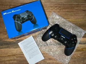 Gaming Wireless Bluetooth Controller Dual Vibration Joystick For P4/3 & PC - Picture 1 of 7