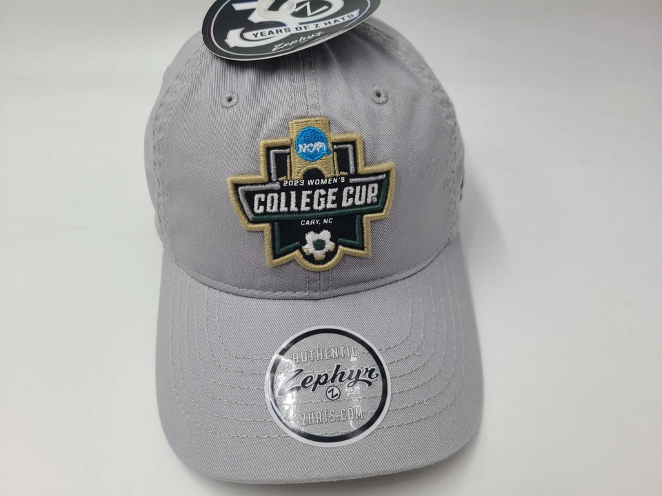 2023 Женщин колледжа кубок футбол Zephyr с ремешком назад регулируемая шляпа крышка мужчин NCAA серый - Изображение 1 из 4